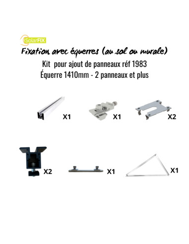 KIT SOLARFIX pour panneau(x) solaire(s)...