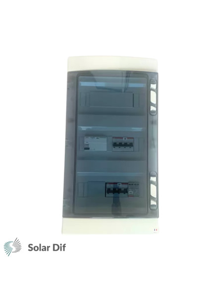 Coffret de protection AC courant alternatif et parafoudre 36kW triphasé (C63) TECHNIDEAL