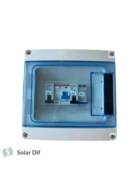 Coffret de protection AC courant alternatif et parafoudre 6kW monophasé (C32) - Type B - TECHNIDEAL