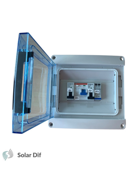 Coffret de protection AC courant alternatif et parafoudre 7.5kW monophasé (C40) - Type B - TECHNIDEAL
