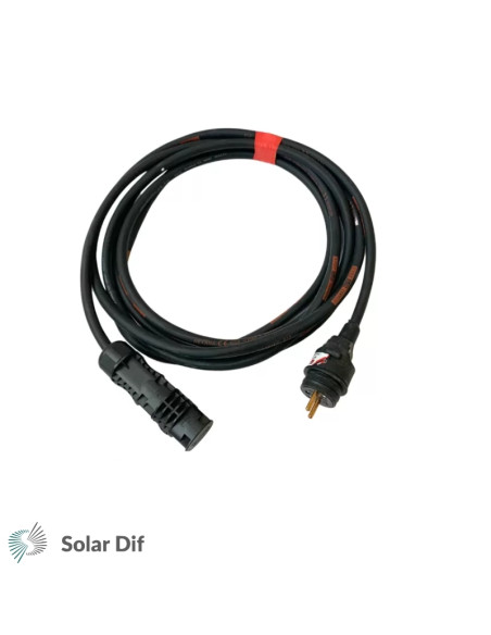 Câble secteur (2,5mm² - fiche prise 2P+T) 15 mètres FLEX pour micro onduleur HOYMILES HMS