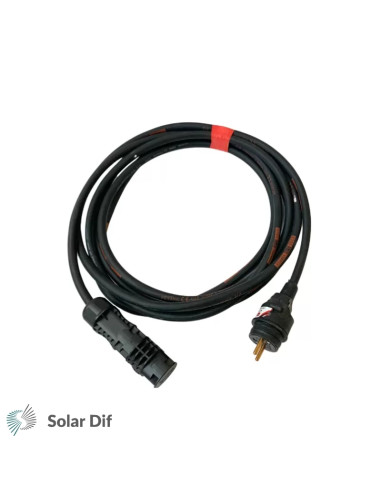 Câble secteur (2,5mm² - fiche prise 2P+T) 20 mètres FLEX pour micro onduleur HOYMILES HMS