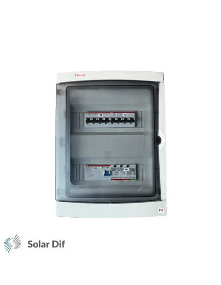 Coffret de protection AC courant alternatif et parafoudre 22kW triphasé (C40) - Technideal