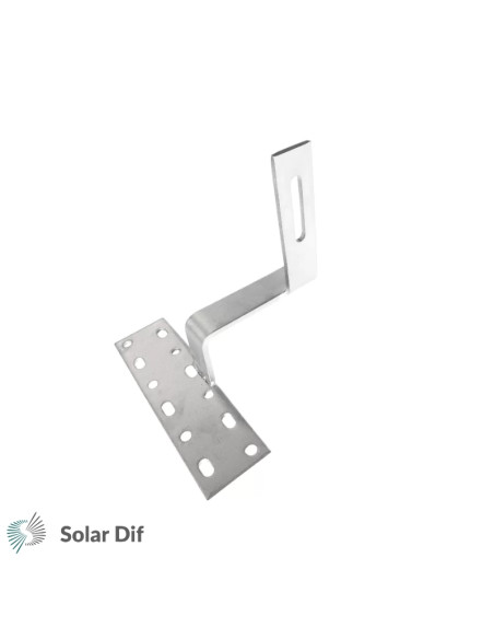 Platine SOLARFIX crochet de fixation pour panneaux solaires sur toiture tuile (inversé)