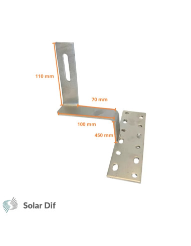 Platine SOLARFIX crochet de fixation pour...