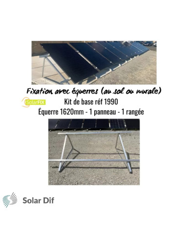 KIT SOLARFIX pour 1er panneau au sol sur...