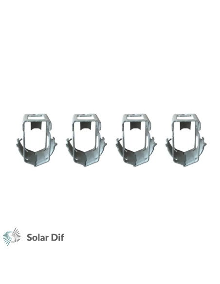 Lot de 4 clips de fixation pour panneau solaire pour SUNBAZ