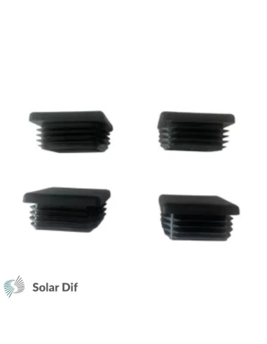 Lot de 4 bouchons fin de rail pour SUNBAZ