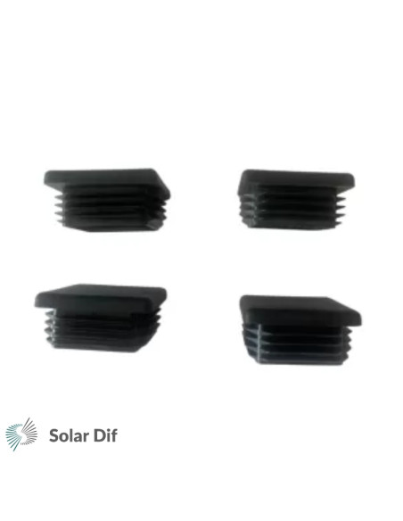 Lot de 4 bouchons fin de rail pour SUNBAZ