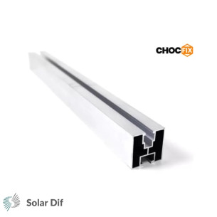 Rail alu longueur 240cm CHOCFIX pour panneaux solaires