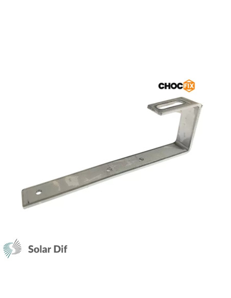 Platine crochet de fixation CHOCFIX pour panneaux solaires pour toiture ardoise