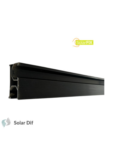 Rail alu noir SOLARFIX longueur 1.20 mètres...