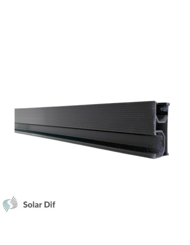 Rail alu noir SOLARFIX longueur 1.20 mètres...
