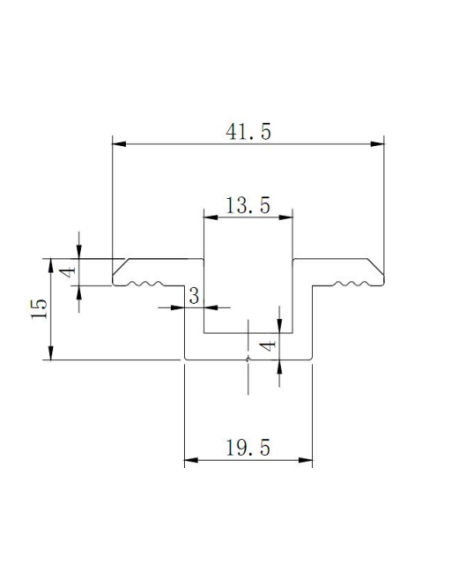 Clame / bride de milieu BLACK de rail SOLARFIX pour panneaux solaires épaisseur 30mm